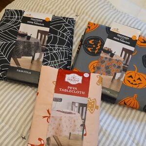 NWT Holiday Time PEVA Tablecloths (Set of 3)